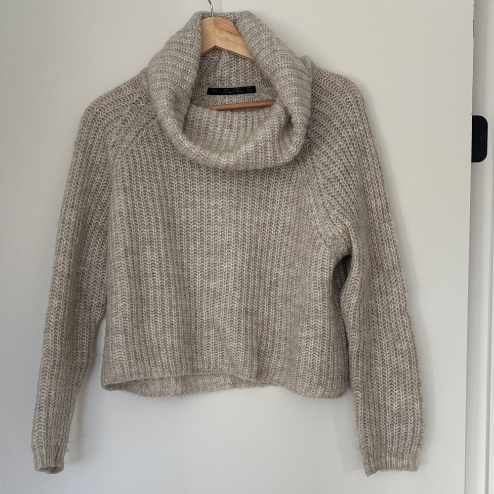 Zara Cream Cowl Neck Sweater